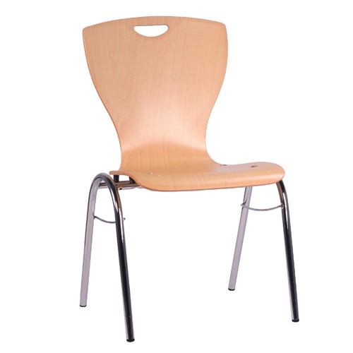 Chaise coque en bois / chaise empilable COMBISIT B60G