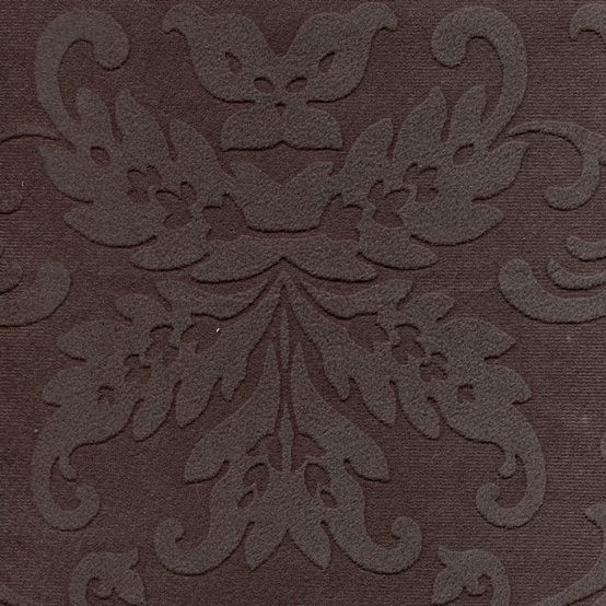 Tissu ornement baroque BD36 gris terre d'ombre