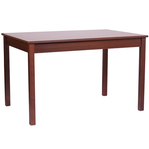 Table en bois KIAN 120 x 80 cm - Noyer foncé
