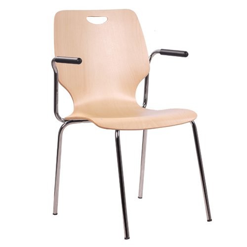 Chaise coque en bois / chaise empilable COMBISIT E20G